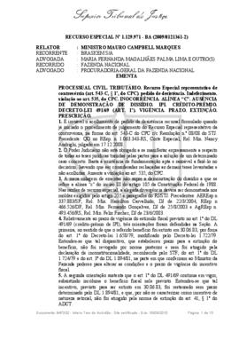 Recurso Especial n. 1.129.971 - BA