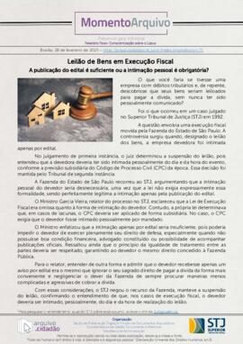 Edição n. 71 - Leilão de Bens em Execução Fiscal
