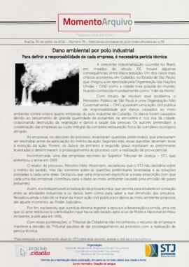 Edição n. 39 - Dano ambiental por polo industrial