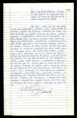 Termo de Posse do Ministro Anselmo Santiago